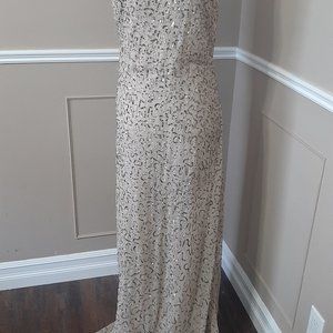 DEBUT - Lined Gold sequin gown